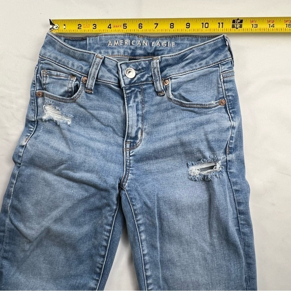 American Eagle Outfitters - Women’s Jeans - 0 Short - Blue - Skinny - Picture 4 of 13